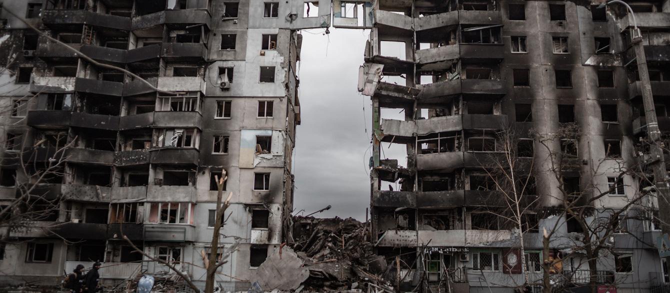 Exploded House in Borodyanka, Ukraine