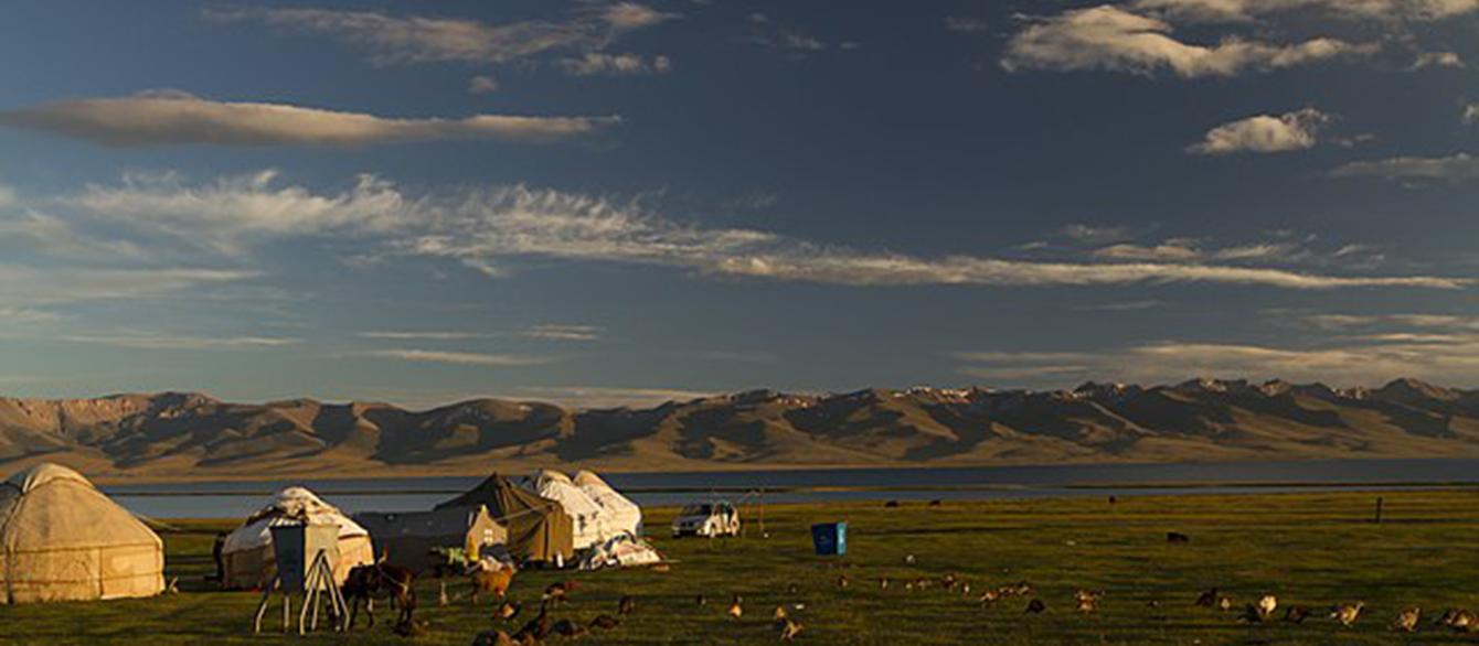 Lake Son Kol in Kyrgyztan 