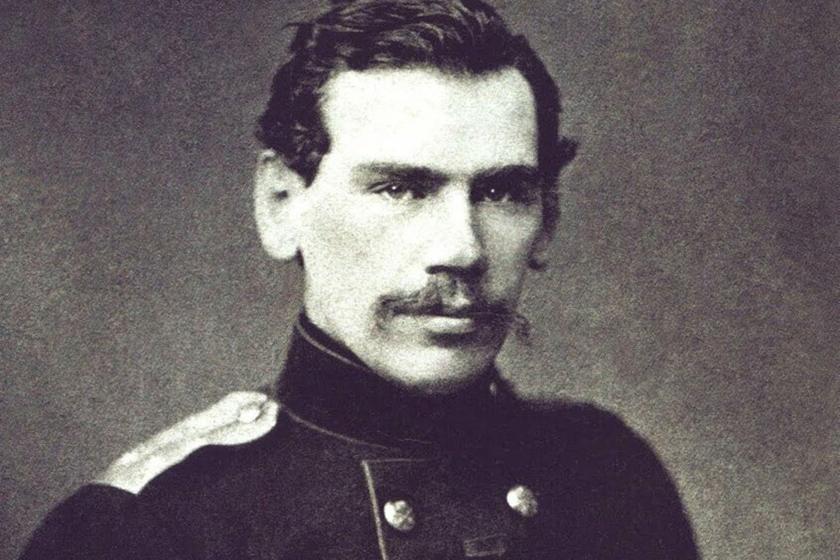 Young Lev Tolstoy in military uniform