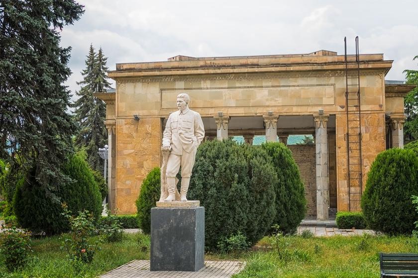 Statue of Stalin outside a museum in Gori, Georgia