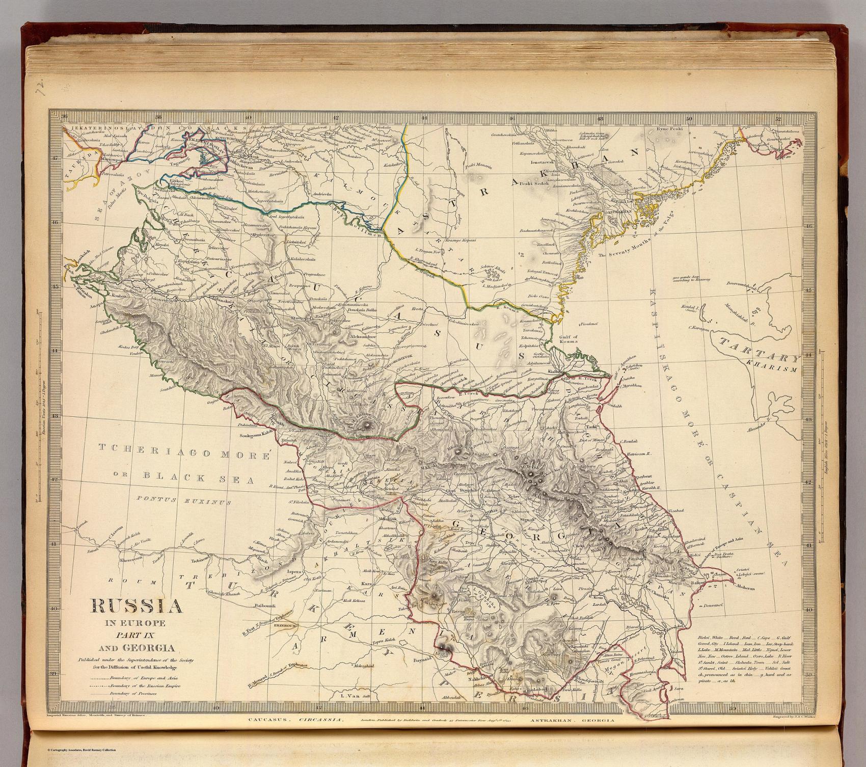 Map of georgia from 1835