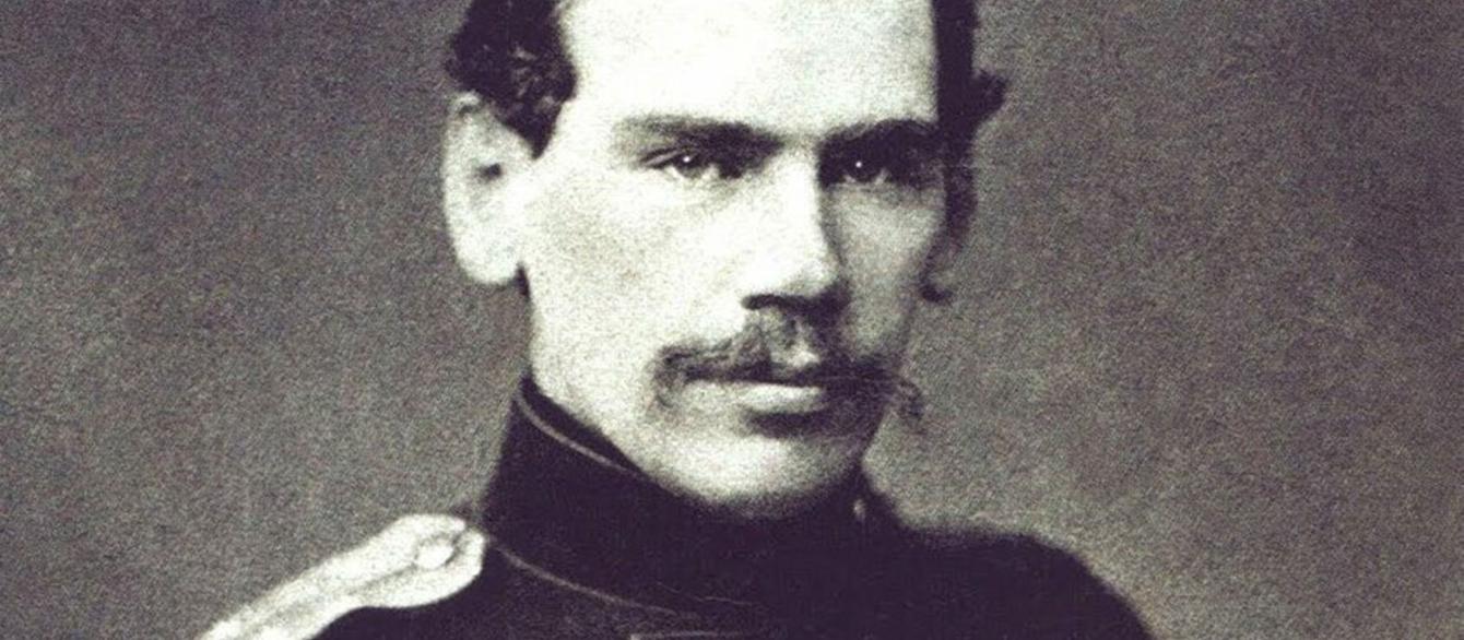 Young Lev Tolstoy in military uniform