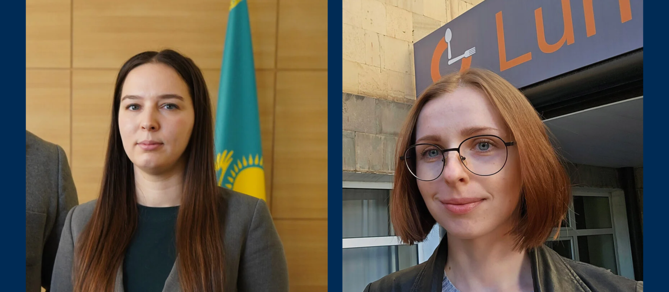 After leaving Russia, economist Daria Saitova (right) now serves as vice rector of science and foreign affairs at Eurasian Technological University in Kazakhstan.