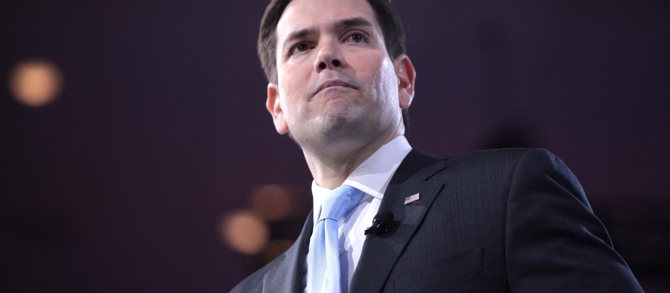 U.S. Senator Marco Rubio of Florida speaking at the 2016 Conservative Political Action Conference (CPAC) in National Harbor, Maryland.