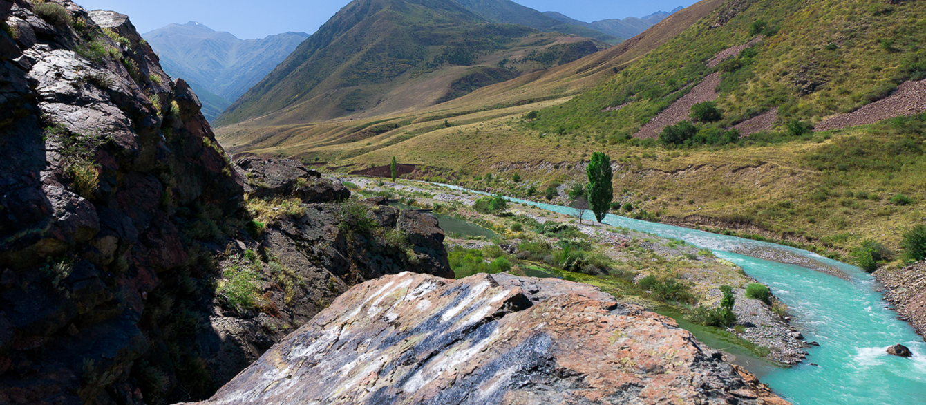 The Alamudun River in Kyrgyzstan