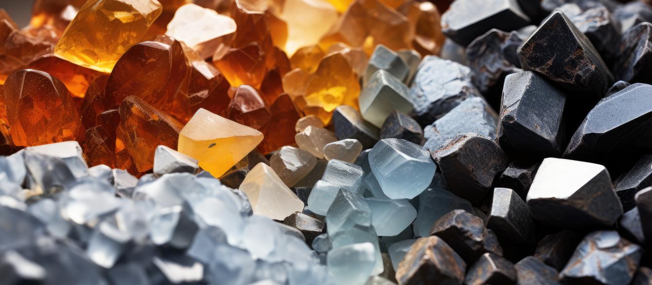 Piles Of Rare Earth Elements Mined And Refined