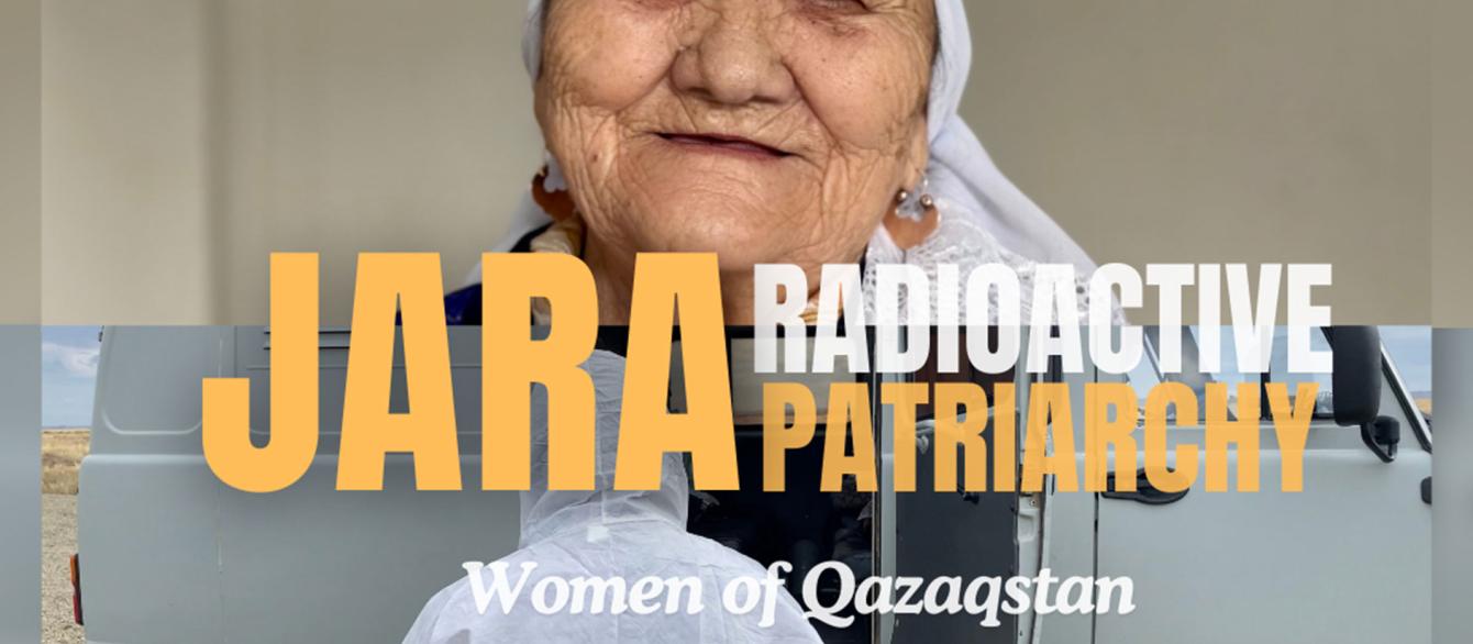 image of the old woman and the title of the film Jara Radiooactive Patriarchy