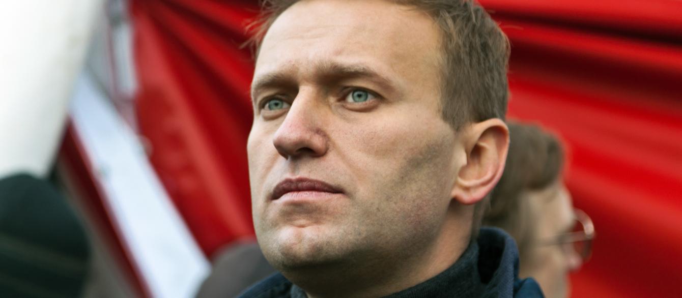 Alexei Navalny at a rally in Moscow in 2011