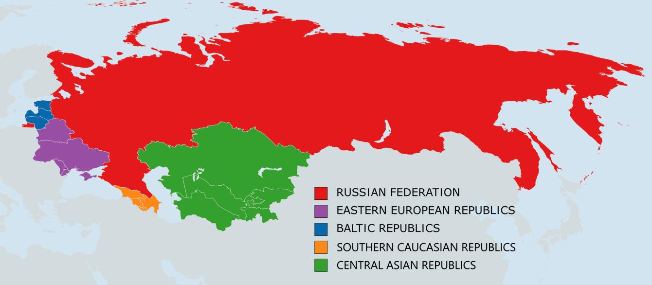 map of post soviet republics