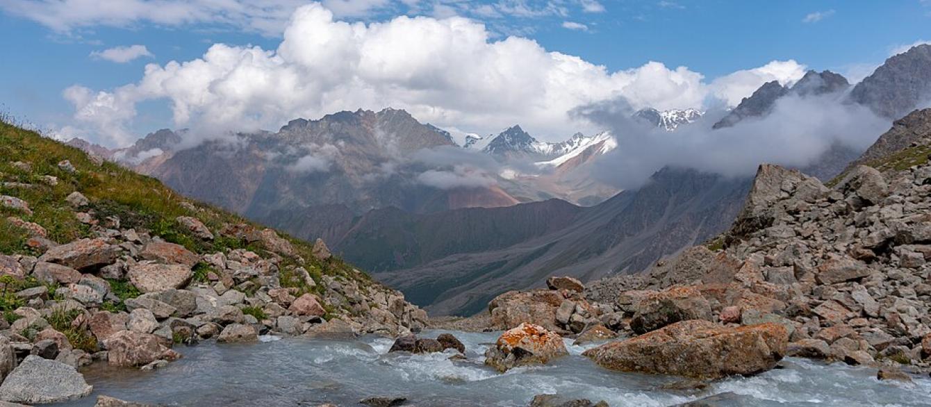 River rapid in Almaty nature reserve