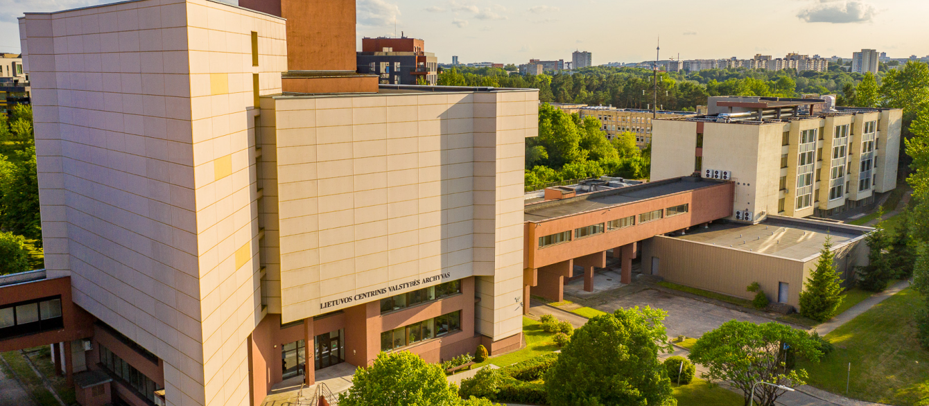 a modern building of central archives of Lithuania