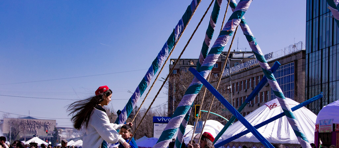 swings in Kazakhstan during Nauryz Celebration