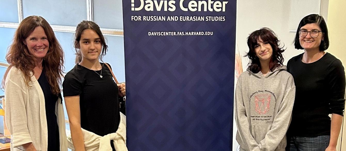 2025 NHD Massachusetts winner of the Matryoshka Medal visiting the Davis Center 