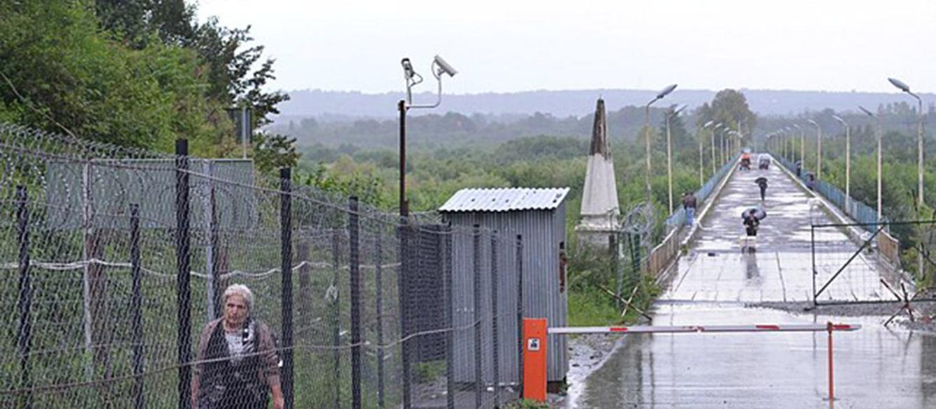 Russian military post at the administrative boundary line of Abkhazia, 2016