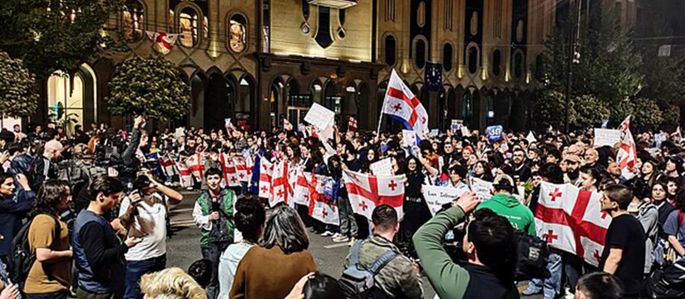Protests against the law "on foreign influence", Tblisi, 2024