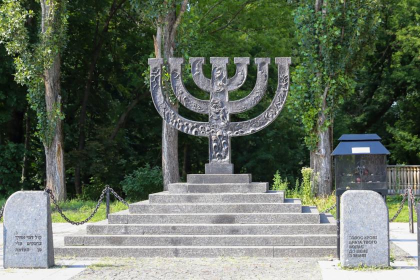 Menorah Monument in Babyn Yar