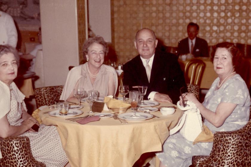 Members of the Kazbegi family in Palm Beach, Florida, 1956. 