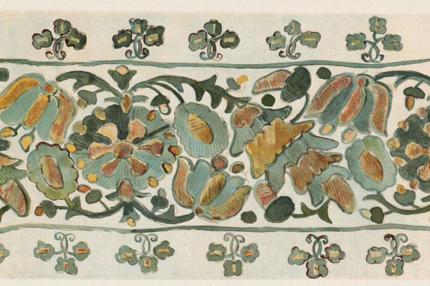 floral design on textile