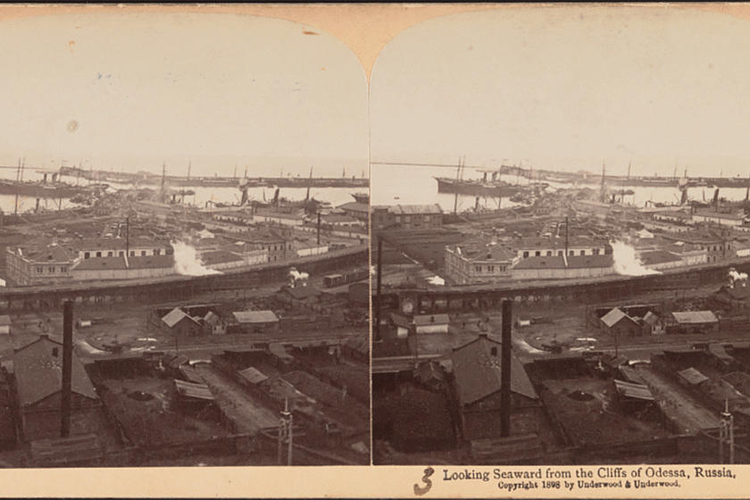 old phot of Odessa port