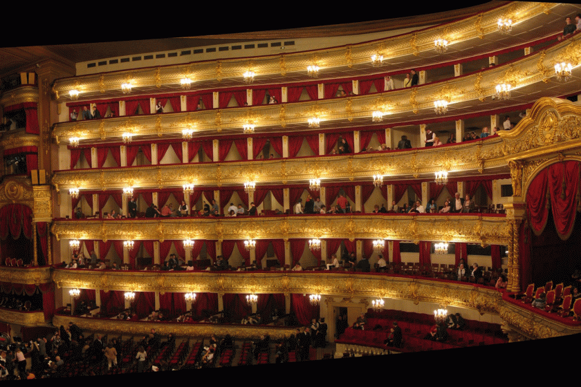 inside of Bolshoi Theater, Moscow