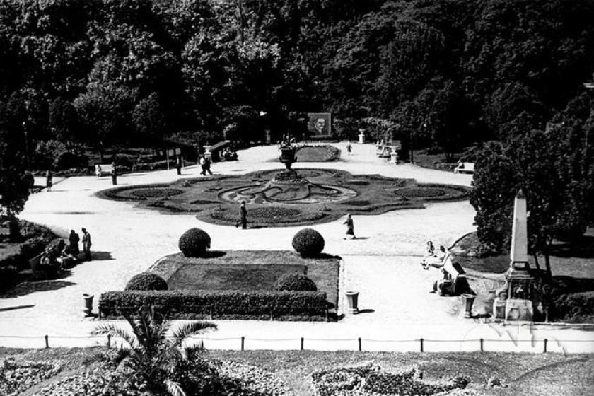 Fragment of Ivan Franko Park, Lviv 1955