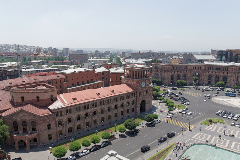 Government House of Armenia. Republic Square of Yerevan. Yerevan, Armenia.