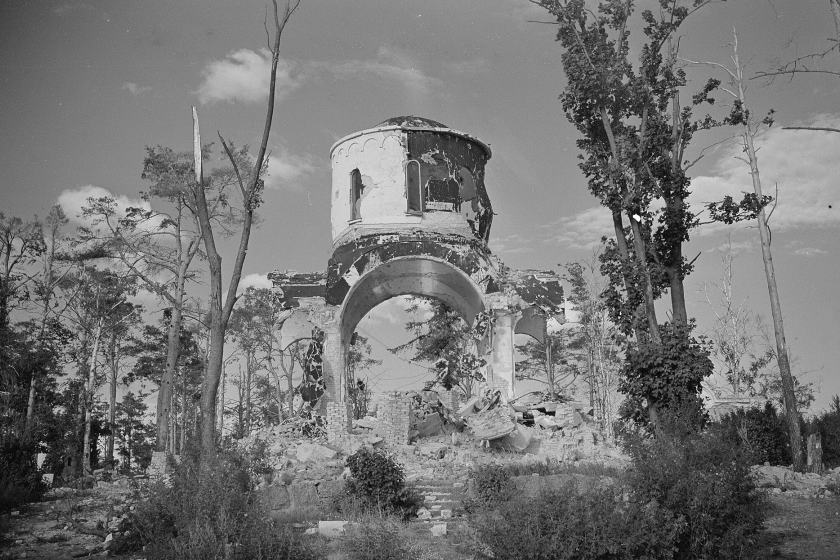 Ruins of the Church of All Saints in Vyborg September 12, 1941