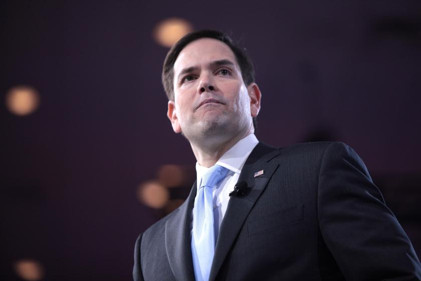 U.S. Senator Marco Rubio of Florida speaking at the 2016 Conservative Political Action Conference (CPAC) in National Harbor, Maryland.