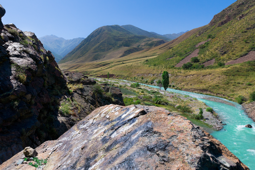 The Alamudun River in Kyrgyzstan