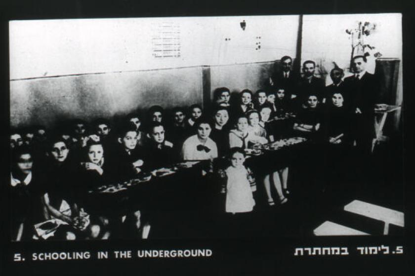 Warsaw Ghetto, Schooling in the Underground 