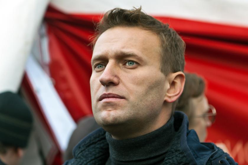 Alexei Navalny at a rally in Moscow in 2011