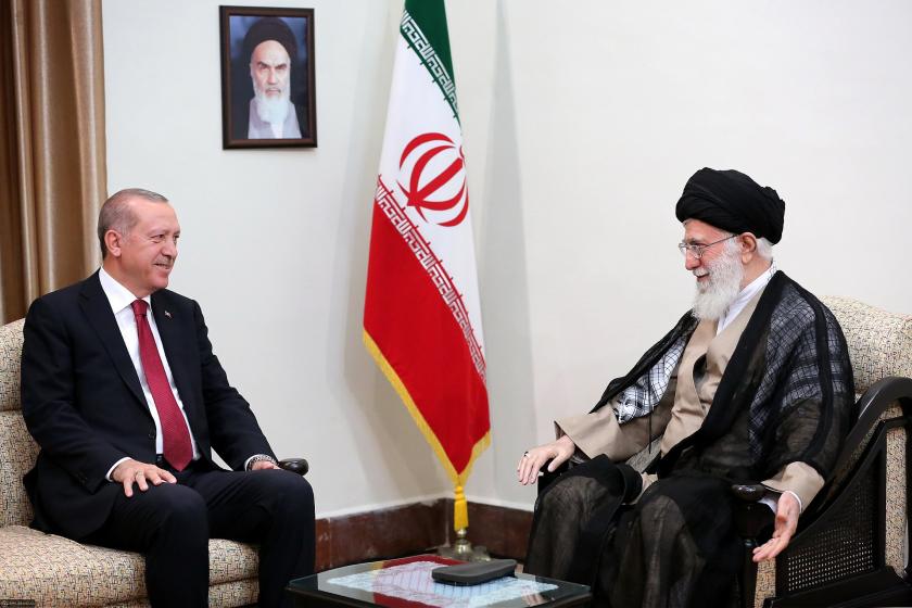 Ali Khamenei and Recep Tayyip Erdogan in Tehran, September 2018