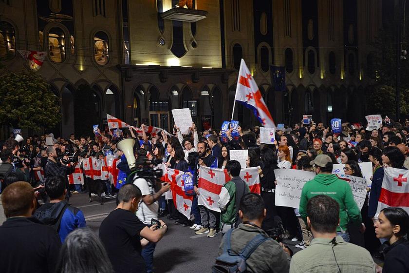 Protest in Tbilisi on 21 April 2024