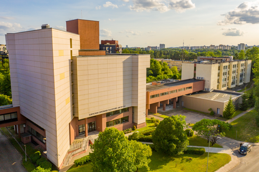 a modern building of central archives of Lithuania