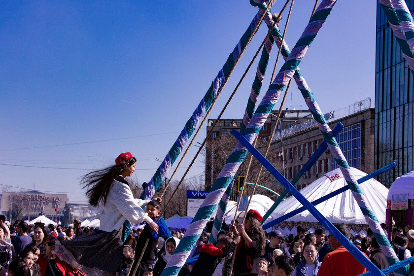 swings in Kazakhstan during Nauryz Celebration