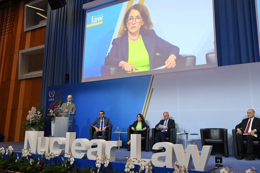 First International Conference on Nuclear Law: The Global Debate, held at the Agency headquarters in Vienna, Austria.