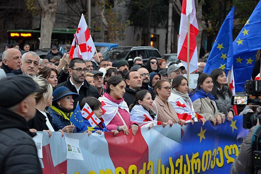 Protests on 4 November 2024 against the official results of the Georgian parliamentary elections of 26 October 2024. 