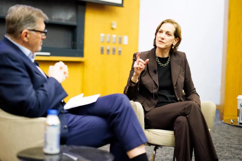 Anne Applebaum speaking with Serhii Plokhii